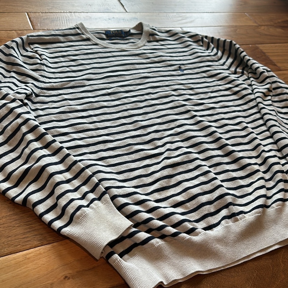 Polo Ralph Lauren striped Pima cotton sweater - Picture 4 of 4